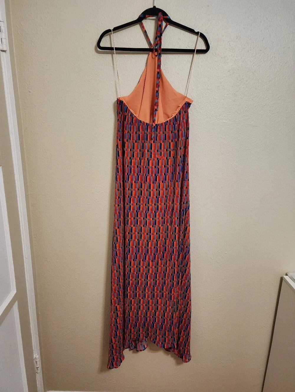 Show Me Your MuMu Claudia Cabo Crush Geo Maxi Dress L Summer Vacation Resortwear - Picture 8 of 10